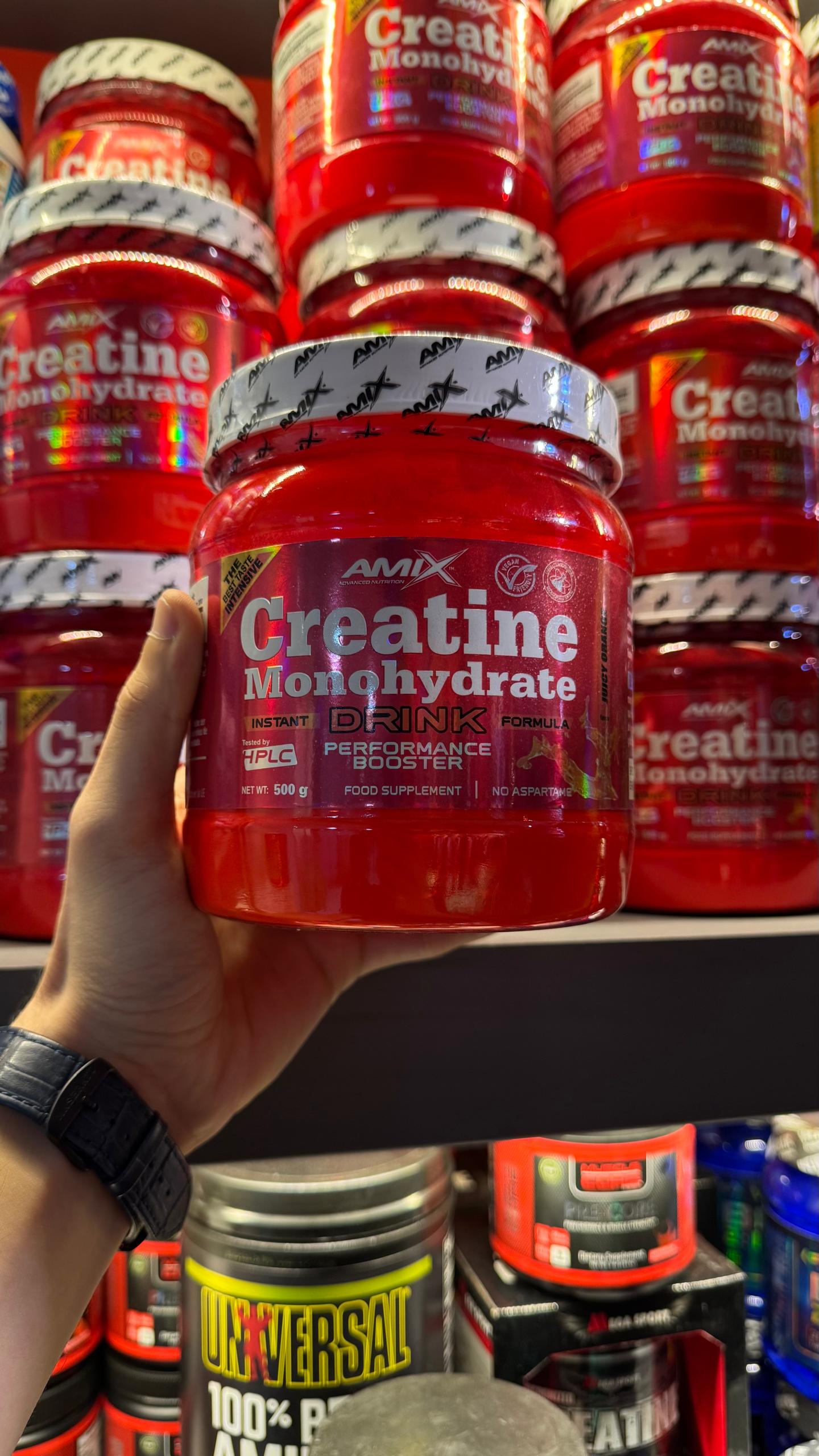 کراتین فوق حرفه ای طعم دار ۵۰۰گرم امیکس ناتریشن | Creatine Drink Amix Nutrition