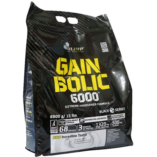 گین بولیک 6000 کیسه ای الیمپ 6800 گرمی (اورجینال - تضمین اصالت) (تاریخ انقضا ۲۰۲۶)- Olimp Gain Bolic 6000