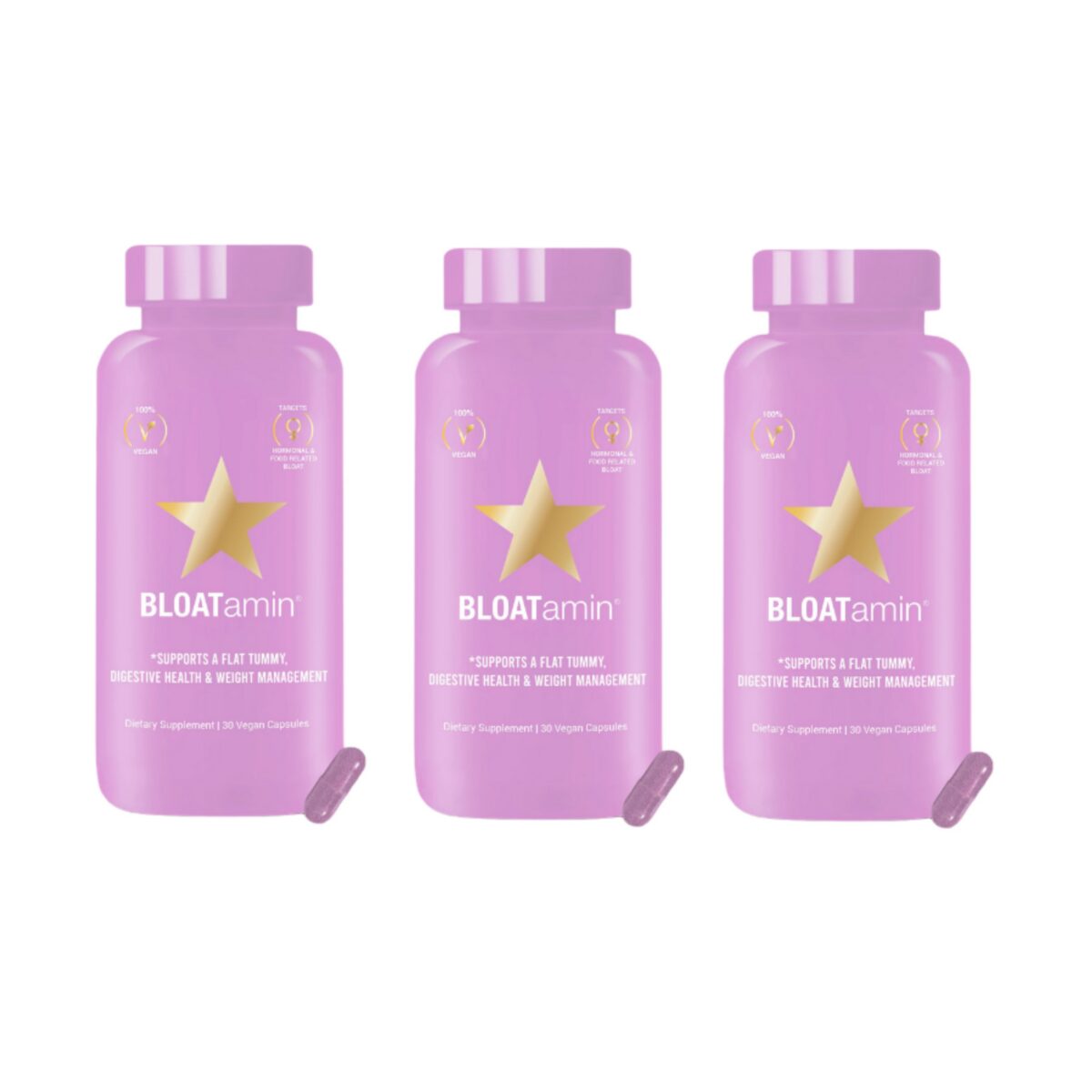 پک کاهش وزن ۳ عددی بلوتامین هیرتامین (۳ پک برای یک دوره کامل - تضمین ۱۰۰٪ اصالت) - Bloatamin Hairtamin