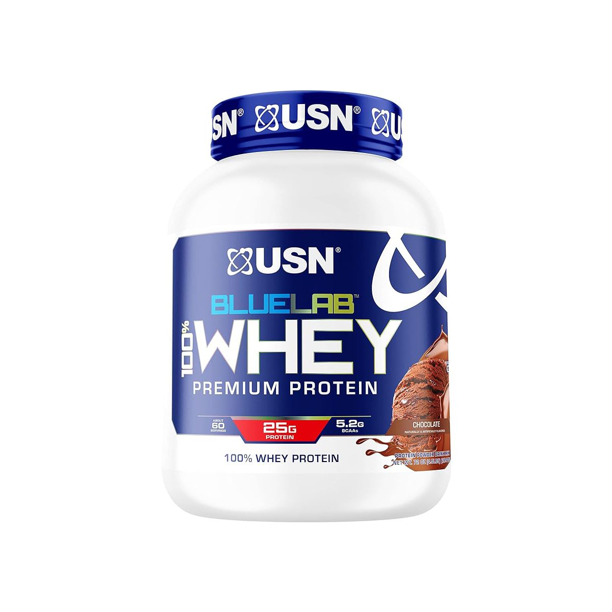 پروتئین وی بلولب ۲ کیلوگرم یو اس ان طرح جدید (اورجینال)- BLUELAB 100% WHEY PROTEIN USN